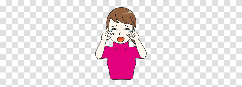 Clipart Little Girl Crying, Face, Apparel, Hand Transparent Png