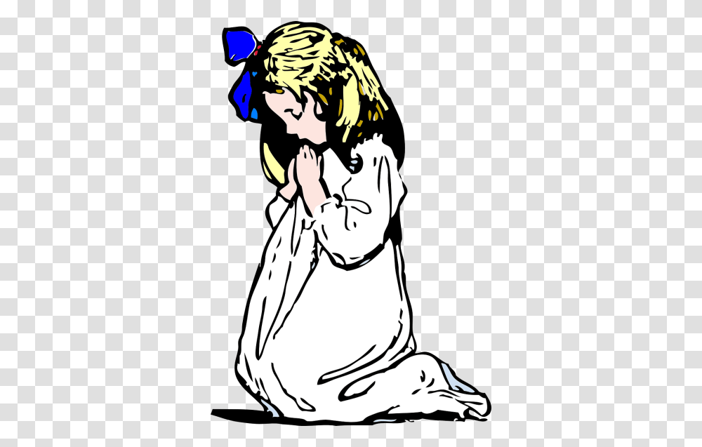Clipart Little Mexican Girl Praying Clip Art Images, Person, Human, Kneeling, Doctor Transparent Png