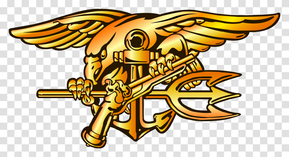 Clipart Logo Seal Navy Seal Trident Logo, Symbol, Emblem, Weapon, Weaponry Transparent Png