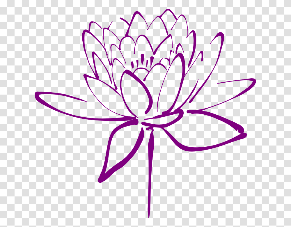 Clipart Lotus Flower Purple, Pattern, Spider, Invertebrate, Animal Transparent Png