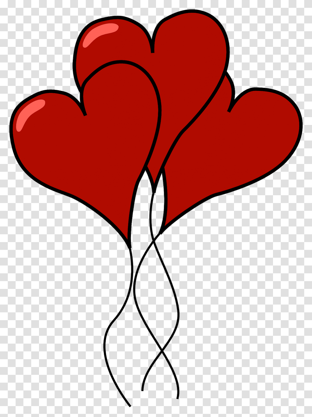 Clipart Love Heart Balloons Transparent Png