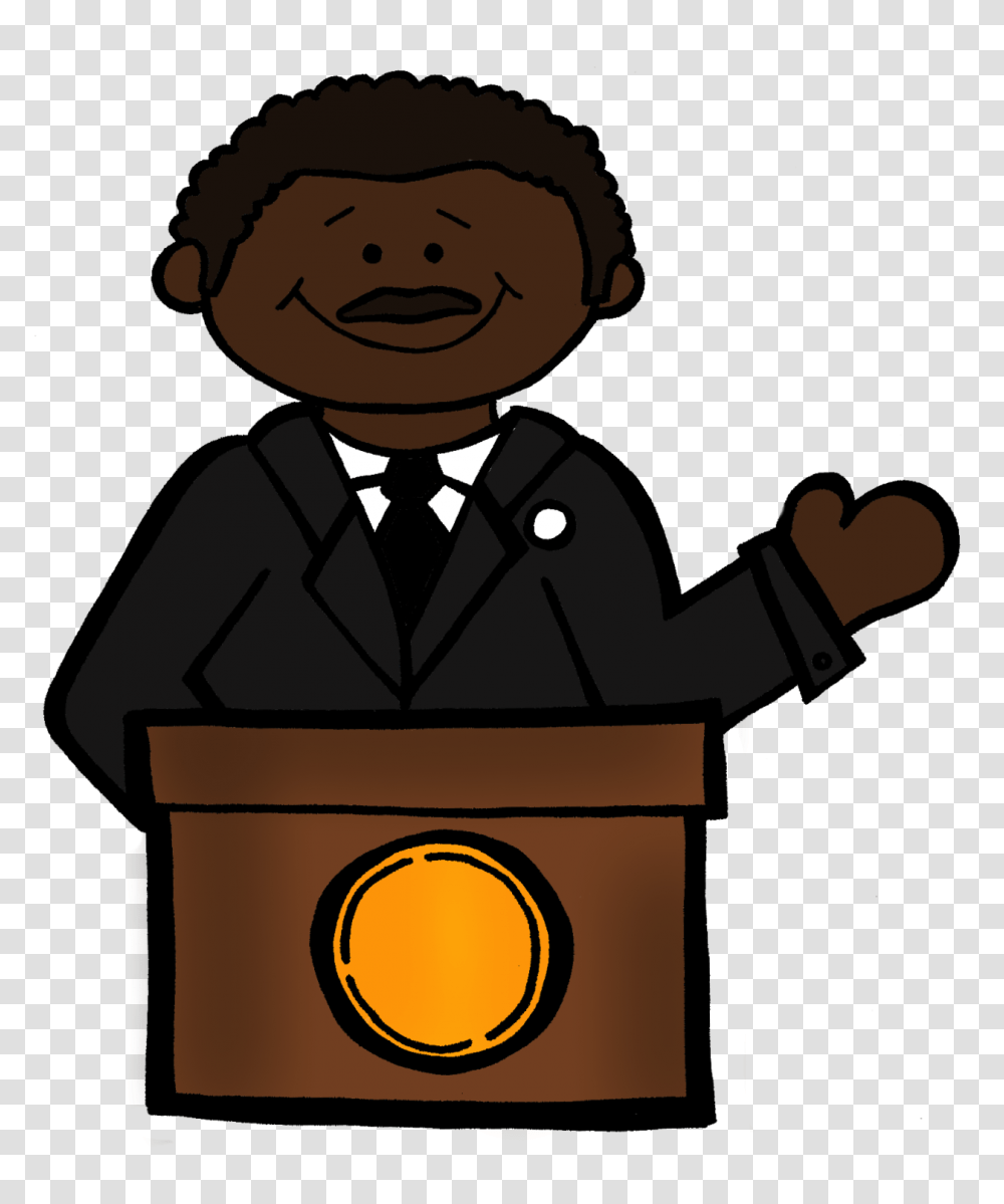 Clipart Martin Luther King, Audience, Crowd, Speech, Mailbox Transparent Png