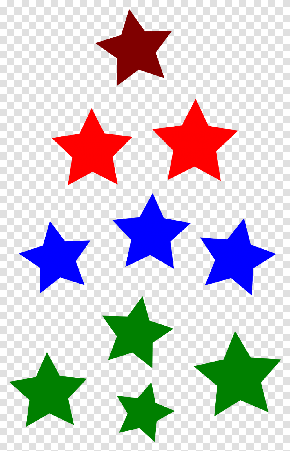 Clipart Math Counting Group Of 10 Objects, Star Symbol Transparent Png