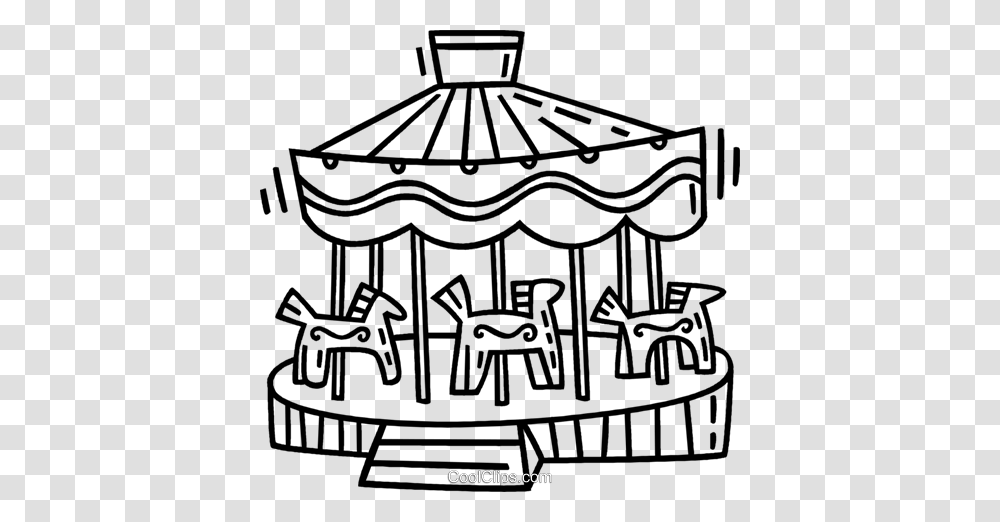 Clipart Merry Go Round Clip Art Images, Carousel, Amusement Park, Theme Park Transparent Png