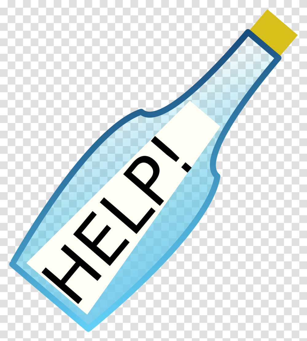 Clipart Message In A Bottle, Label, Brush, Tool Transparent Png