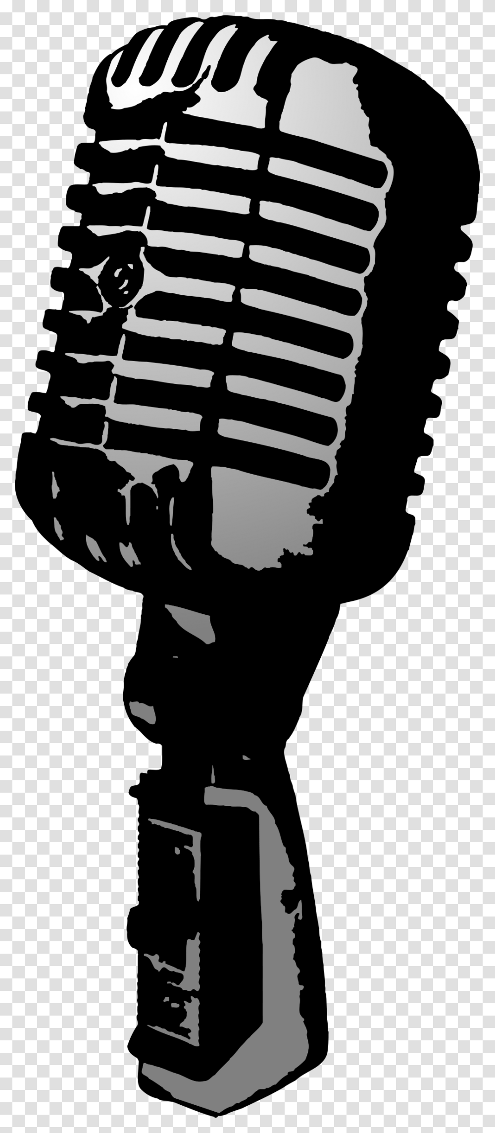 Clipart Microphone Old Old School Microphone, Hand, Poster, Advertisement, Fist Transparent Png