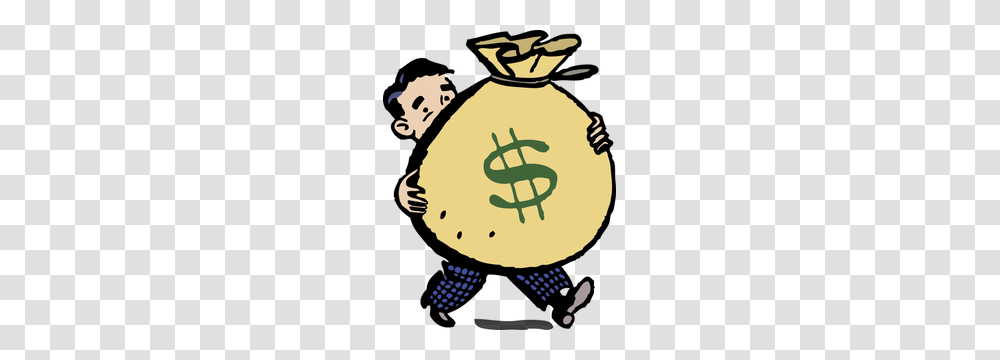 Clipart Money Bags, Hand, Person, Human Transparent Png