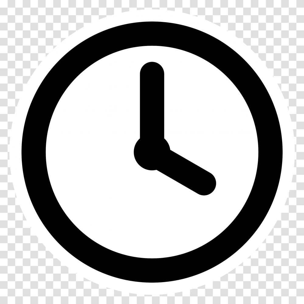 Clipart Mono Tool Timer 2 Number In Circle, Sign Transparent Png