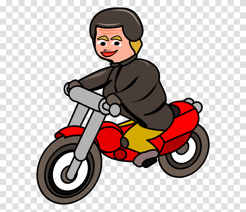 Clipart, Motorcycle, Vehicle, Transportation, Moped Transparent Png