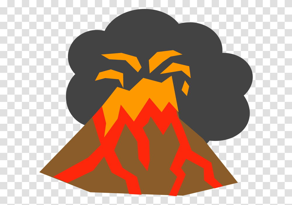 Clipart, Mountain, Outdoors, Nature, Fire Transparent Png