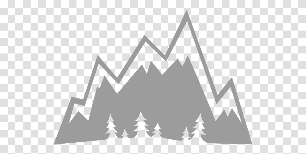 Clipart Mountains Logo Picture Mountain Logo, Stencil, Plant, Tree, Cross Transparent Png