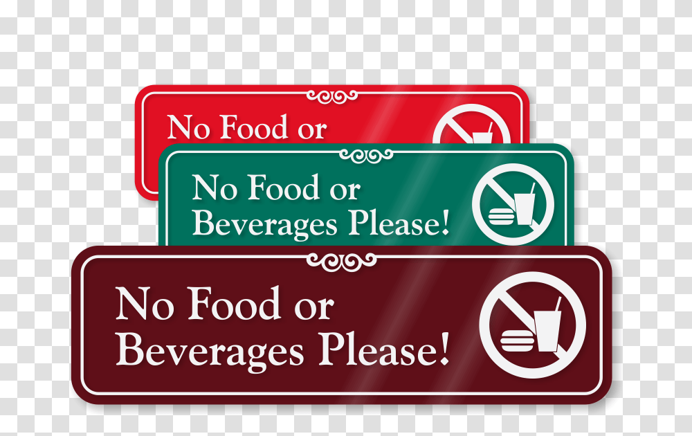 Clipart No Food Or Drink Allowed Collection, Label, Paper, Advertisement Transparent Png
