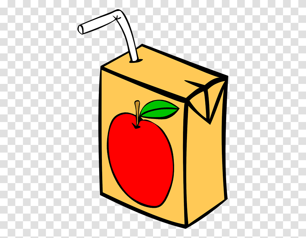 Clipart Of A Juice Box Winging, Cardboard, Carton, Plant, Gift Transparent Png