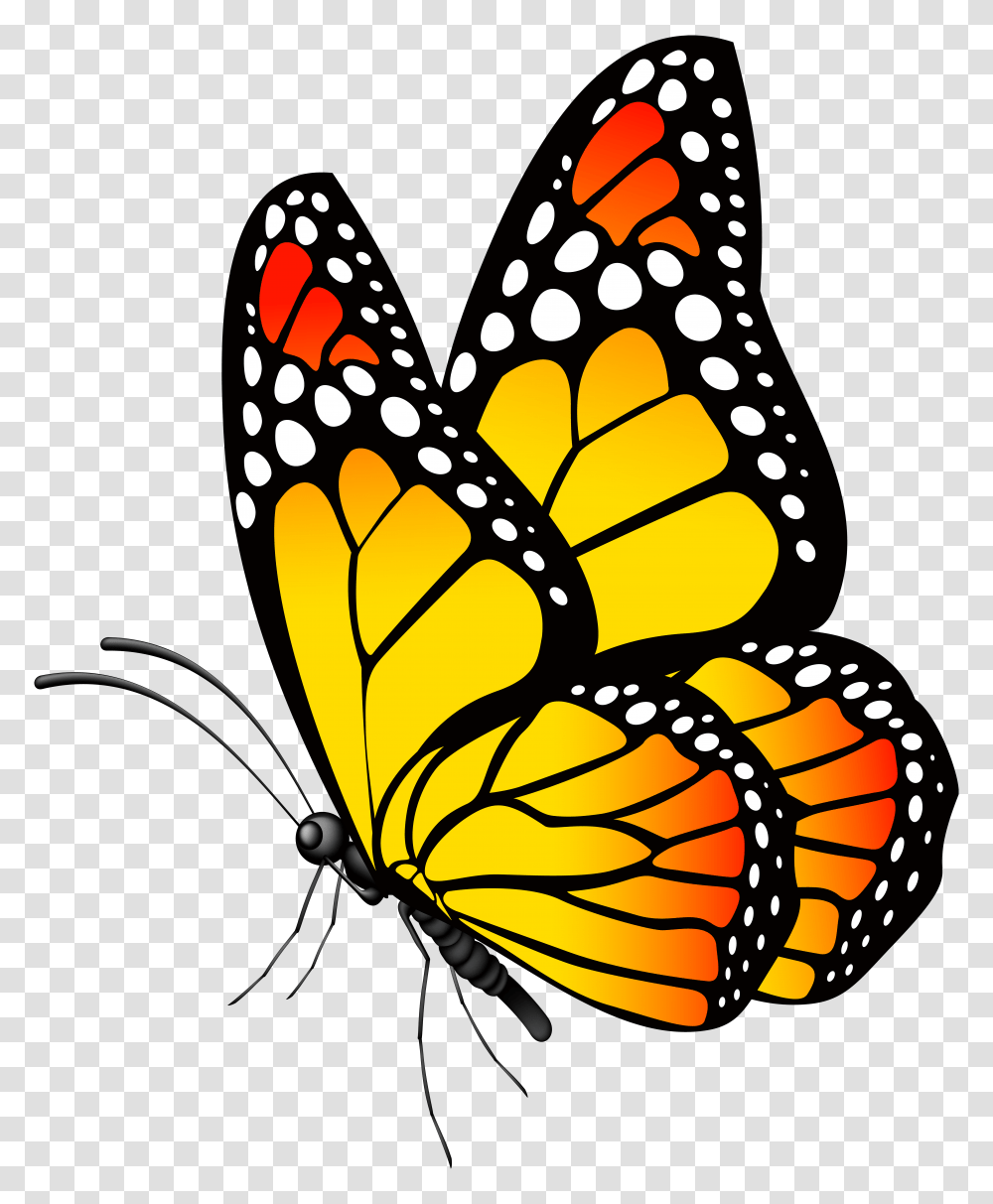 Clipart Of A Yellow Butterfly Clip Art Images, Insect, Invertebrate, Animal Transparent Png