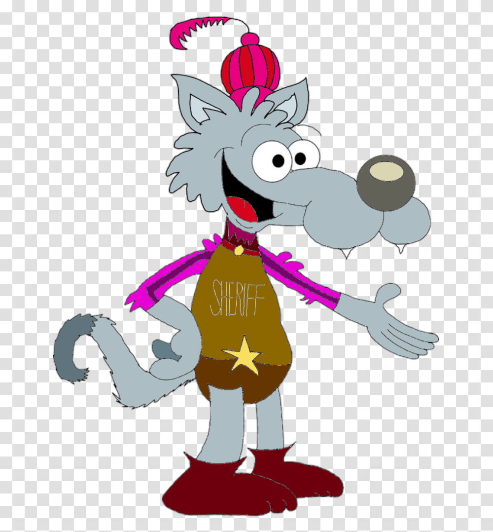 Clipart Of A Young Male Tyric Wolf With Left Hip, Costume Transparent Png