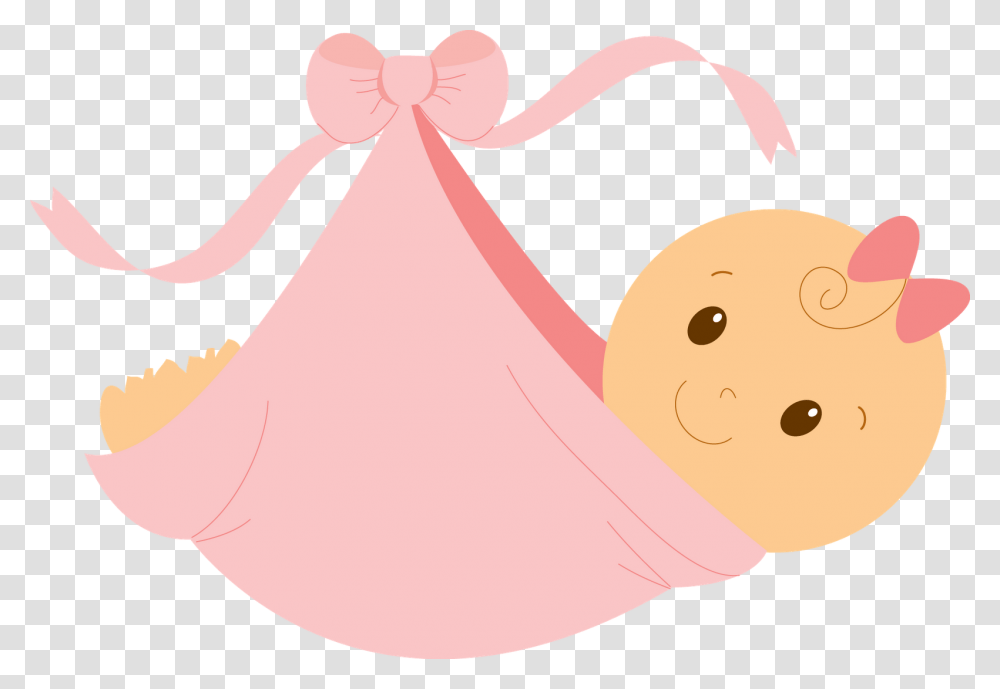 Clipart Of Baby Girl Shower Cute Pink Carriage Free Clip Art, Lingerie, Underwear, Toy Transparent Png