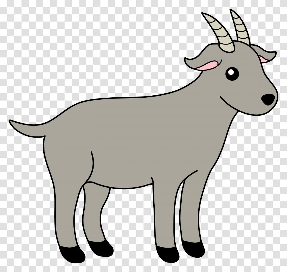Clipart Of Billy Goat And Thehun Billy Goat, Mammal, Animal, Wildlife, Deer Transparent Png
