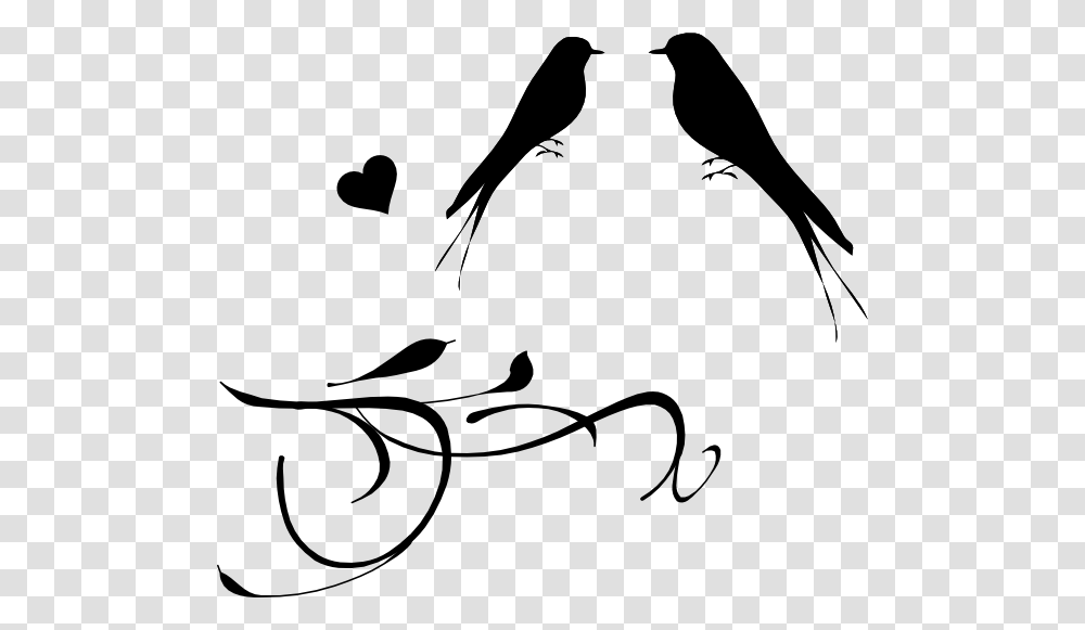 Clipart Of Birds Wedding Clipart Love Bird, Stencil, Animal, Silhouette, Floral Design Transparent Png