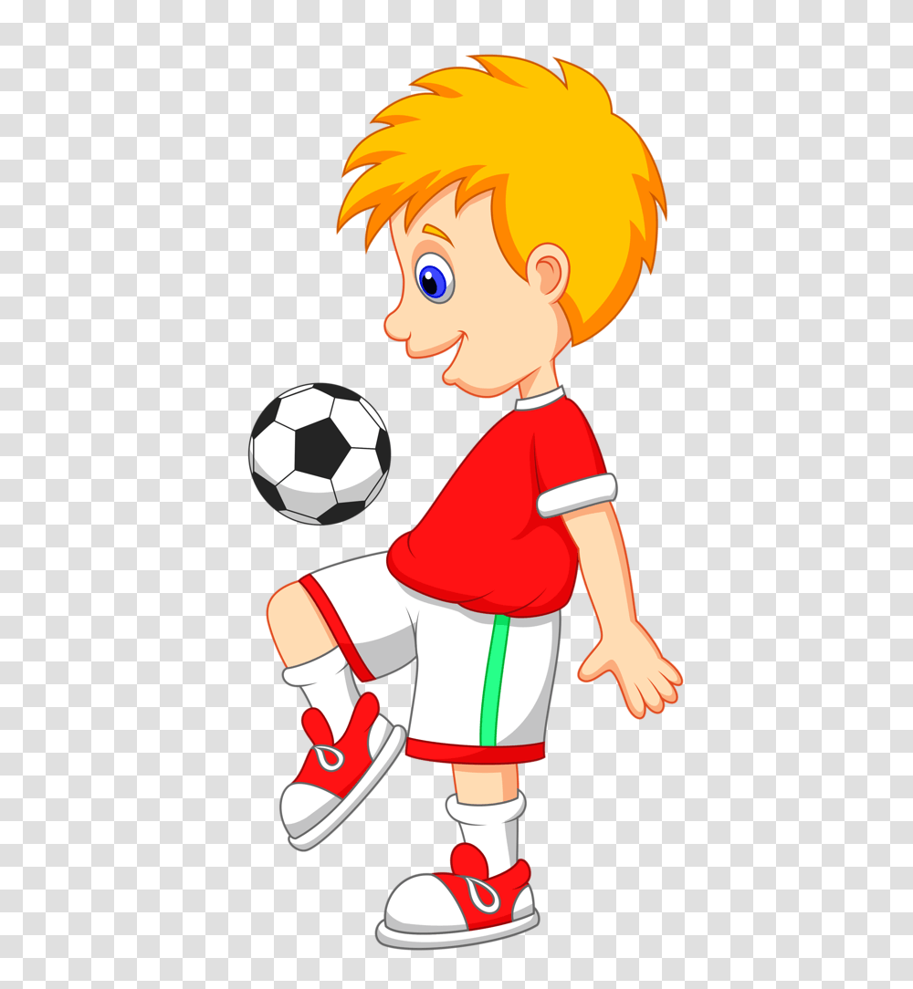 Clipart Of Boy Playing Football Cartoon Free Download Clip Art, Soccer Ball, Team Sport, Sports, Toy Transparent Png