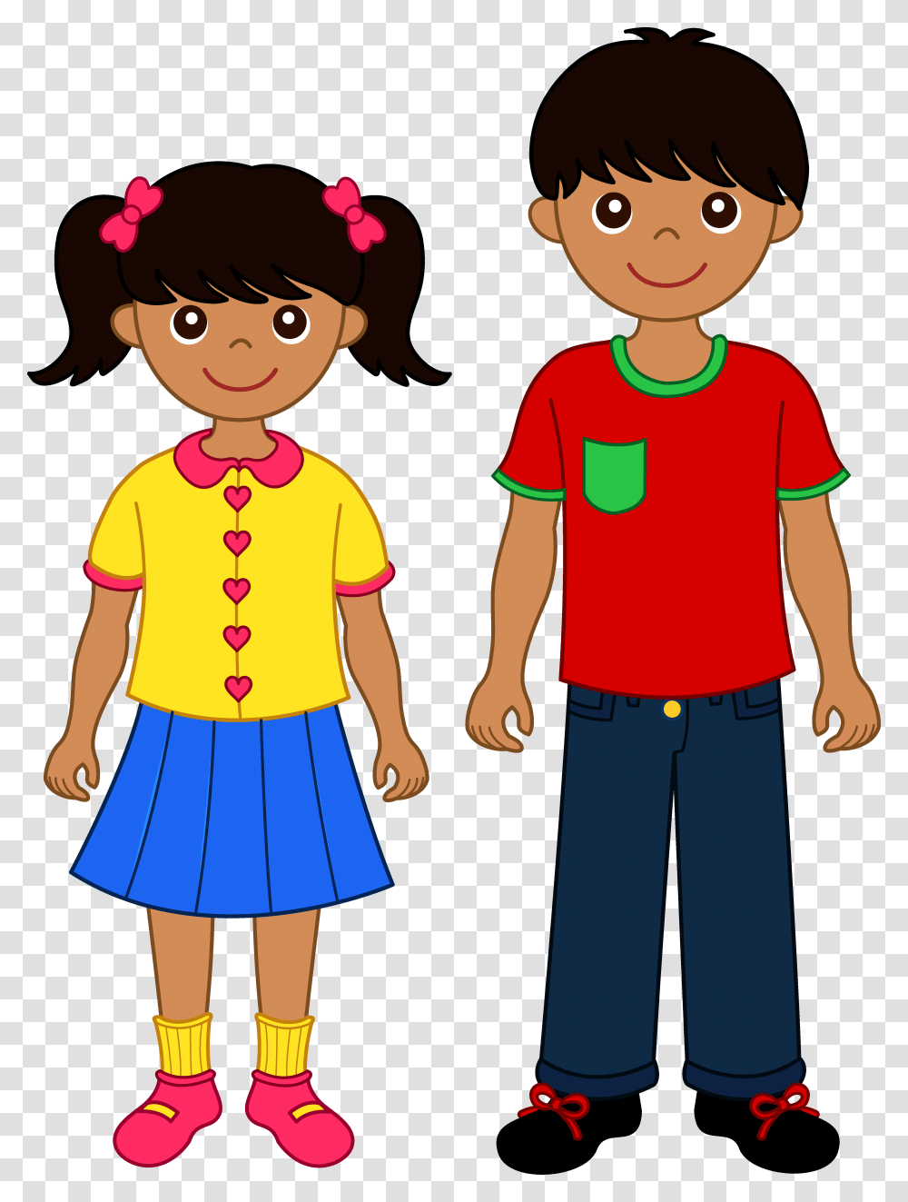 Clipart Of Child Brother And Sister Brother And Sister Clipart, Person, Female, Girl Transparent Png