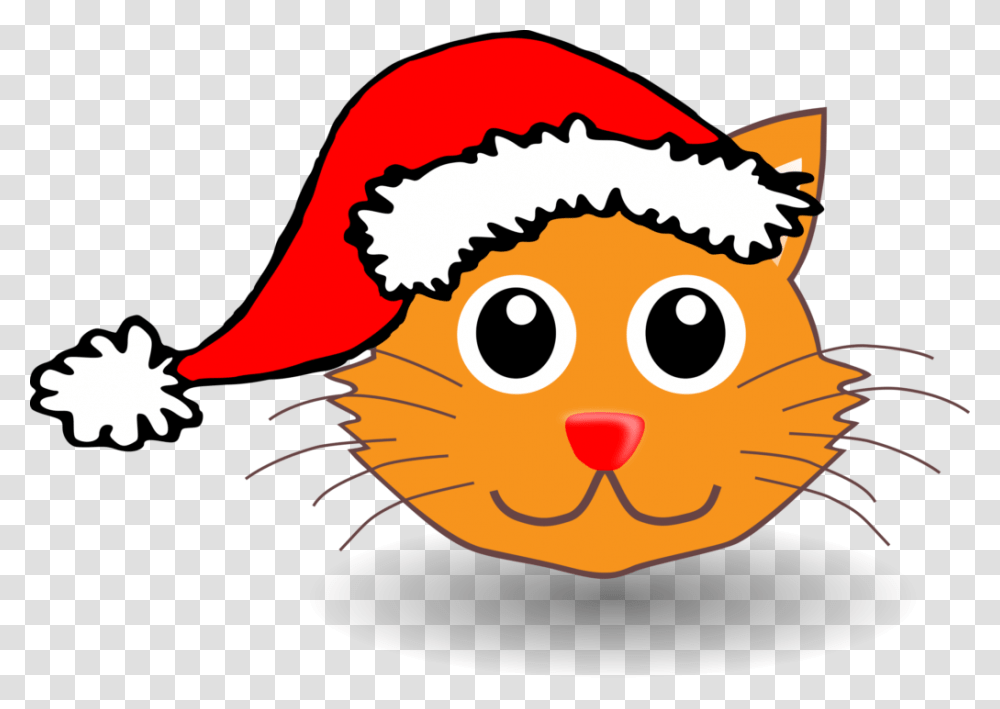 Clipart Of Christmas Cats Winging, Label, Animal, Mammal Transparent Png
