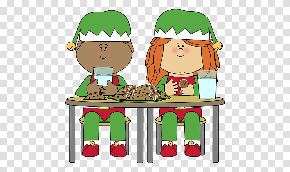 Clipart Of Cookies, Elf, Food, Eating, Chef Transparent Png