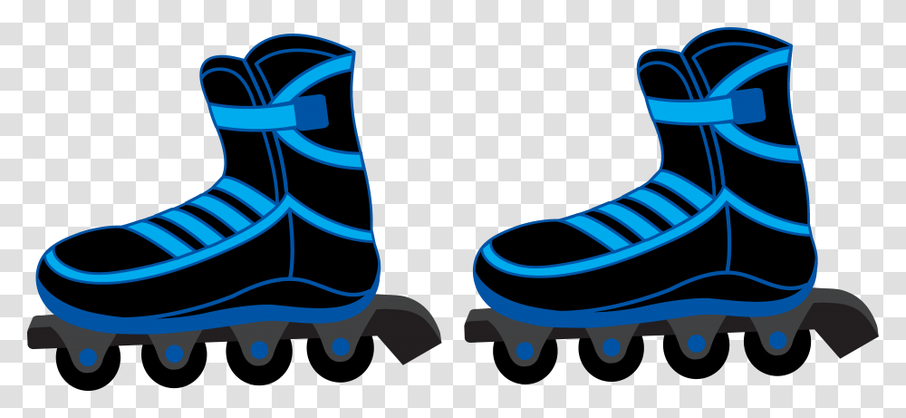 Clipart Of Cool Roller And Blades Roller Derby, Sport, Sports, Apparel Transparent Png