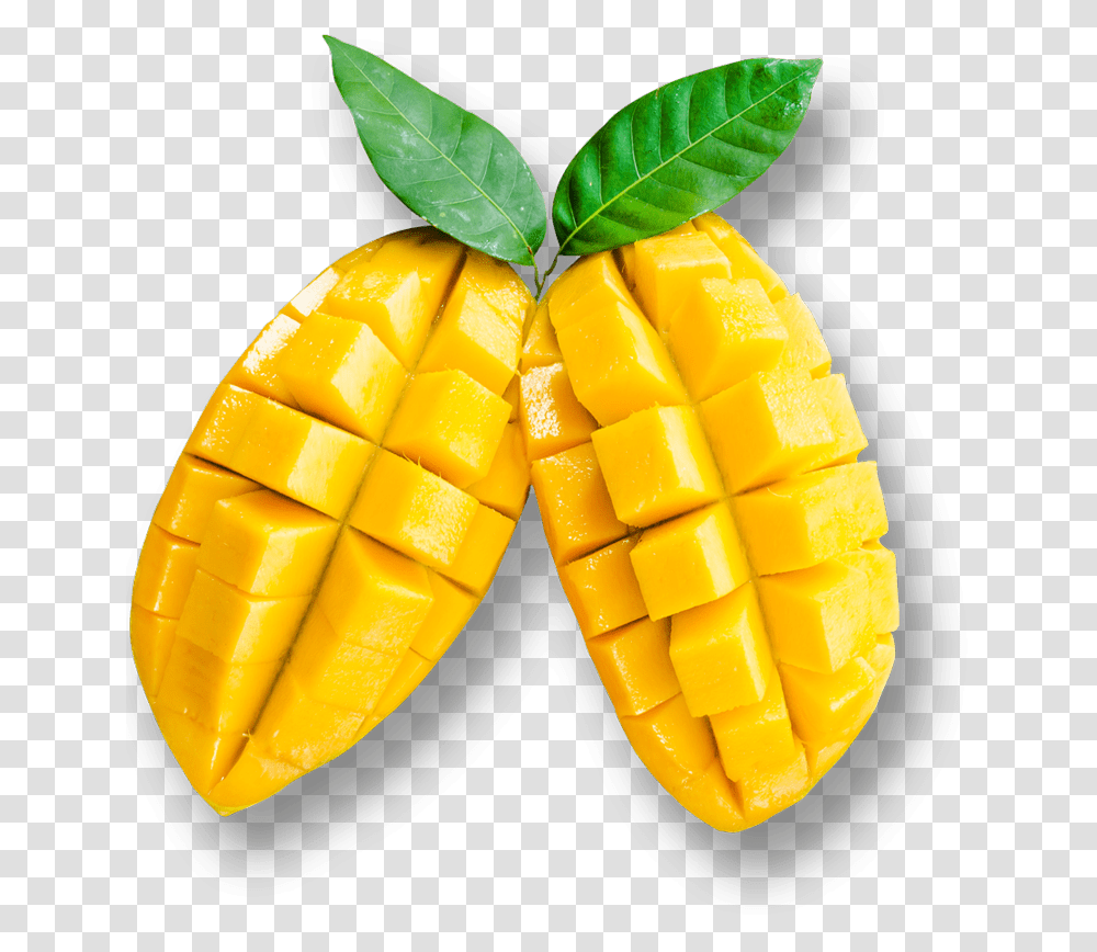 Clipart Of Cut Mango, Plant, Fruit, Food Transparent Png