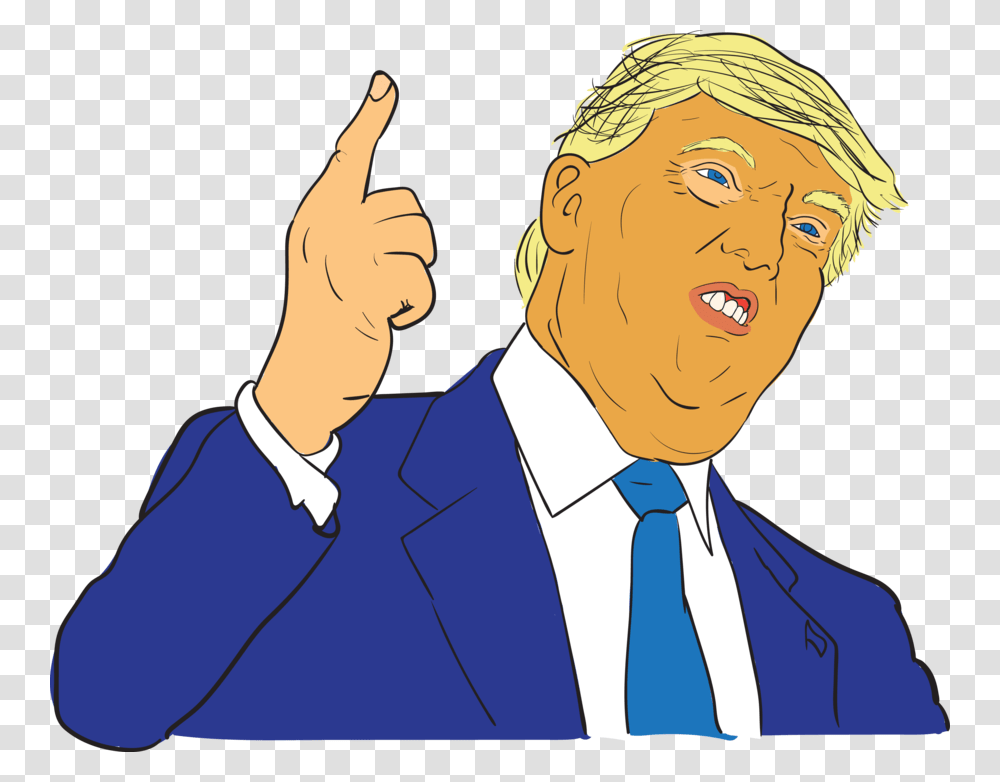 Clipart Of Donald Trump, Person, Executive, Head, Face Transparent Png