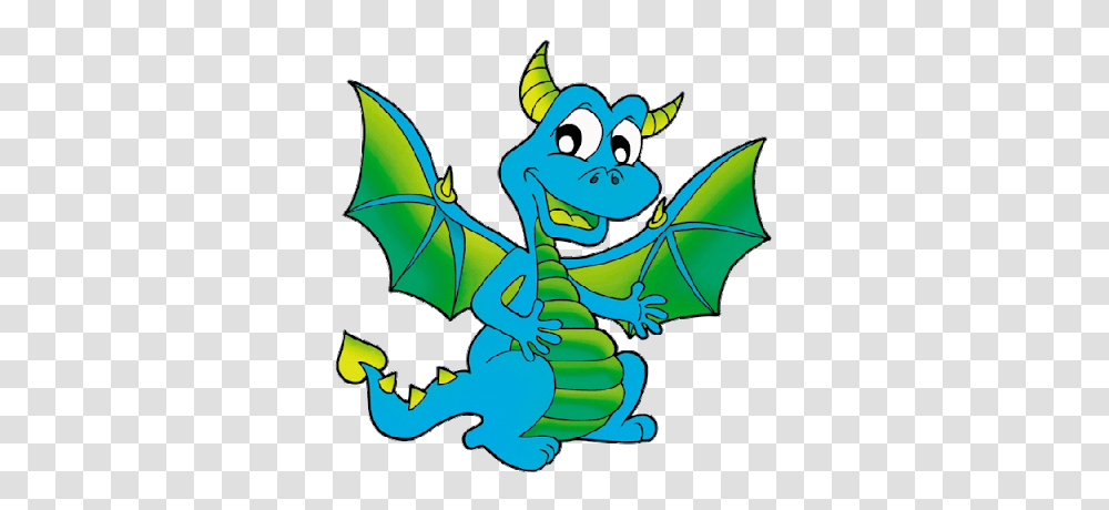 Clipart Of Dragons Tona Color, Painting Transparent Png