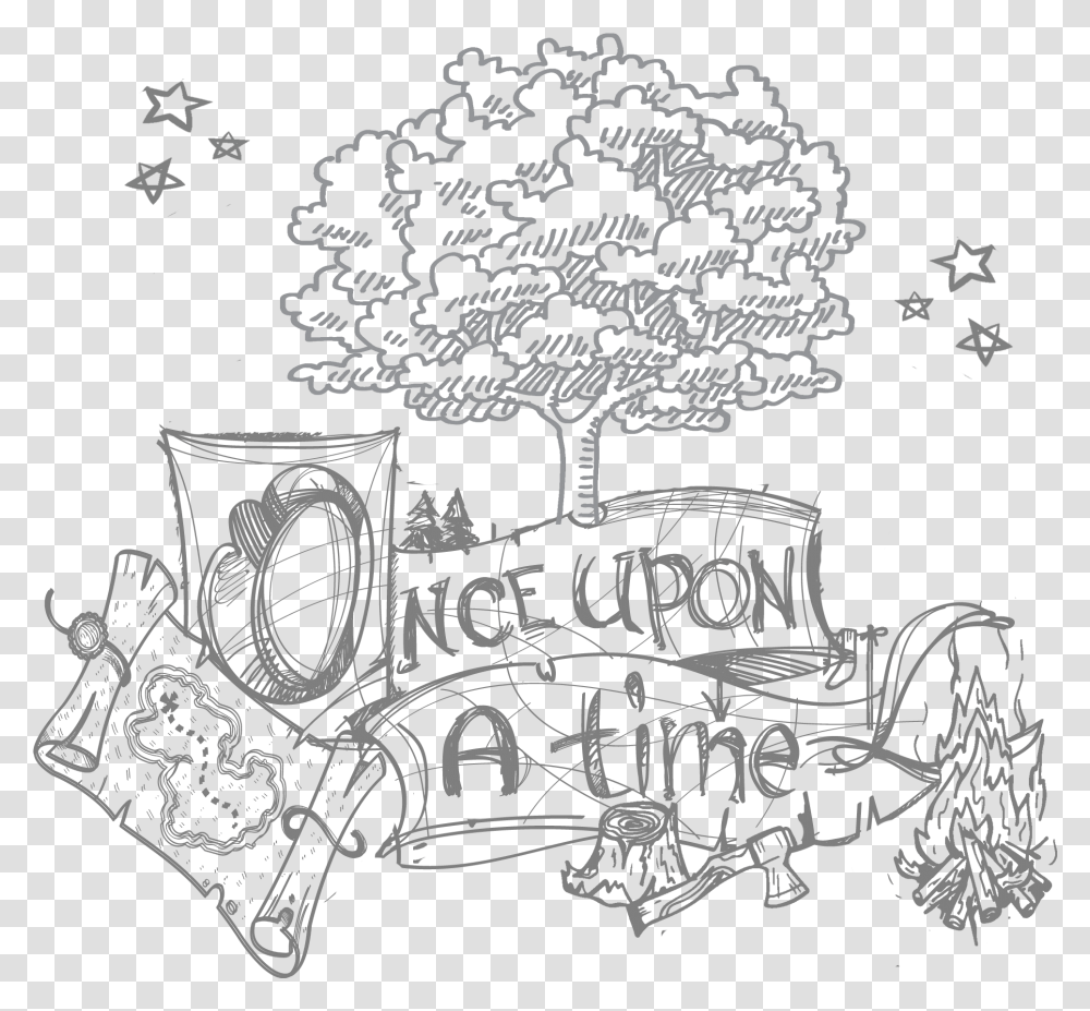 Clipart Of Fairies Black And White, Tree, Plant, Transportation, Vehicle Transparent Png