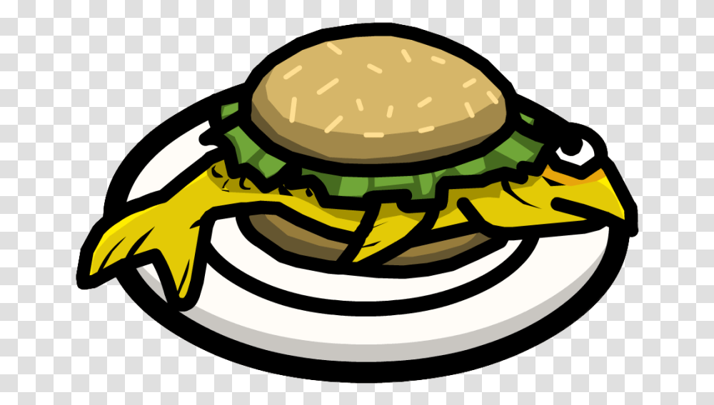 Clipart Of Fish Sandwich Picture Library Fish Sandwich Clipart, Burger, Food, Helmet Transparent Png