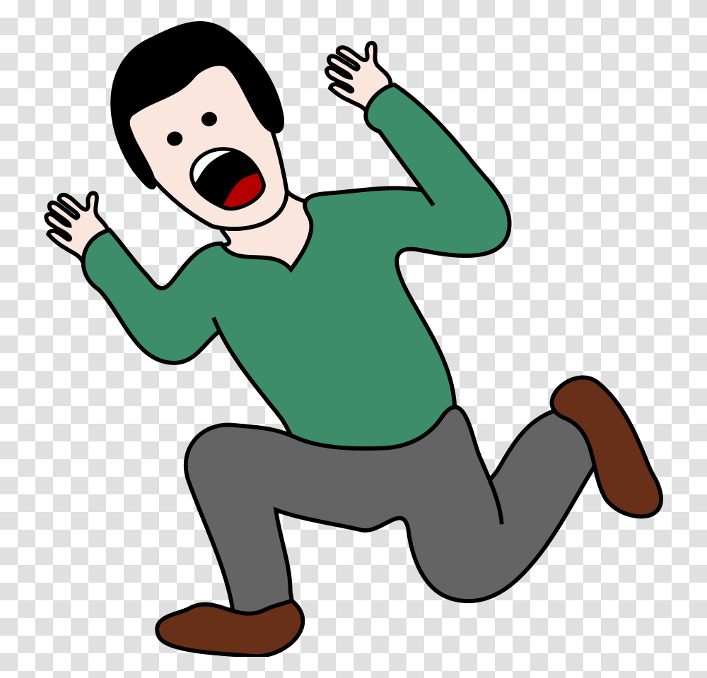 Clipart Of Guy Fault And Men People People Scared, Person, Human, Kneeling, Elf Transparent Png
