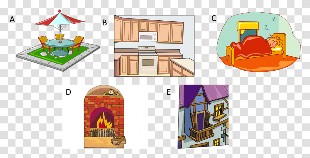 Clipart Of Houses Cartoon, Indoors, Interior Design, Fireplace, Room Transparent Png