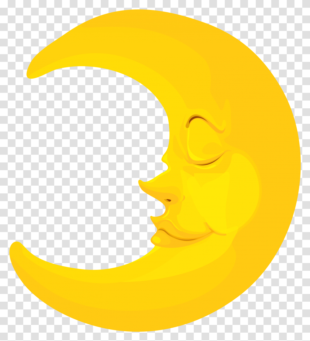 Clipart Of Moon Misc And Moon Clipart Over Icon Mt Trng, Banana, Fruit, Plant, Food Transparent Png
