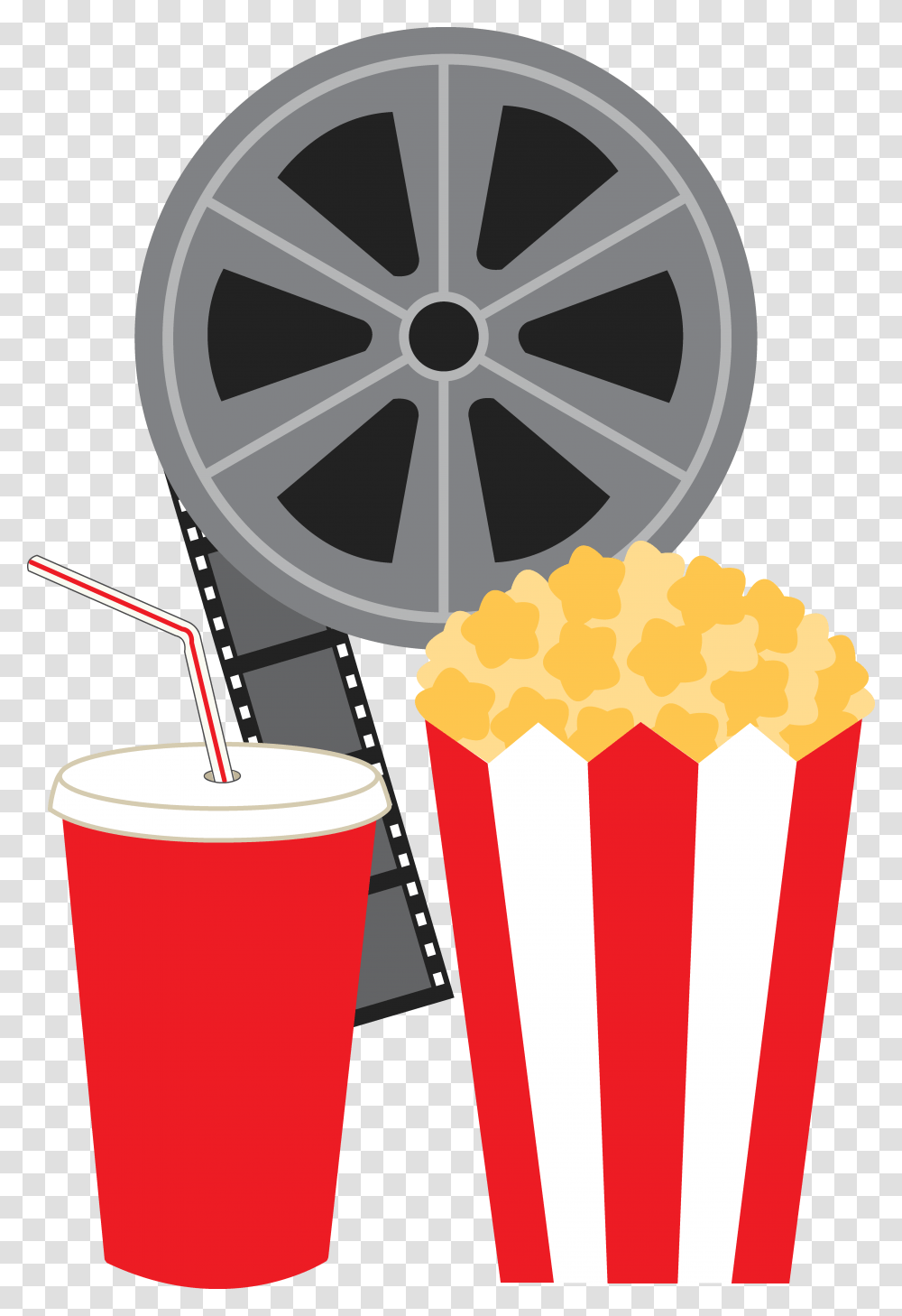Clipart Of Movie Films And Cinema Film Reel Clipart, Beverage, Drink, Soda, Beer Transparent Png