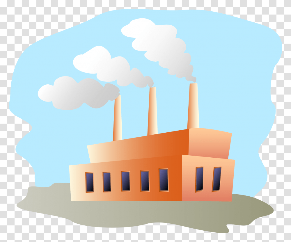 Clipart Of Necessary Manufacturer And Factory Clipart, Power Plant, Building, Birthday Cake, Dessert Transparent Png