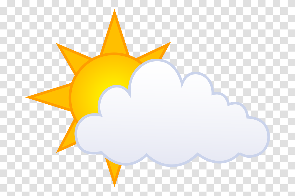 Clipart Of Partly Cloudy And Comments Sun Behind Clouds Cartoon, Outdoors, Nature, Shark, Sea Life Transparent Png