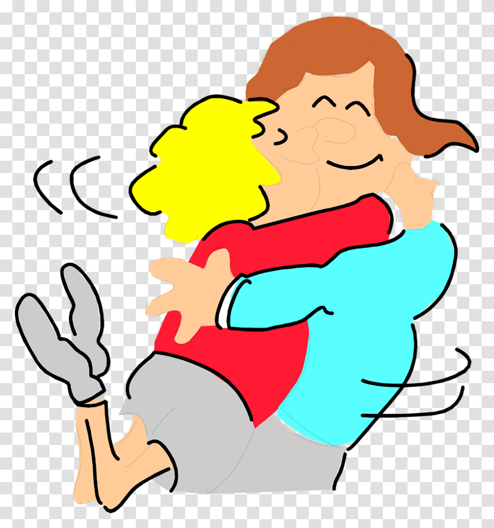 Clipart Of People Hugging, Person, Human, Smelling, Food Transparent Png