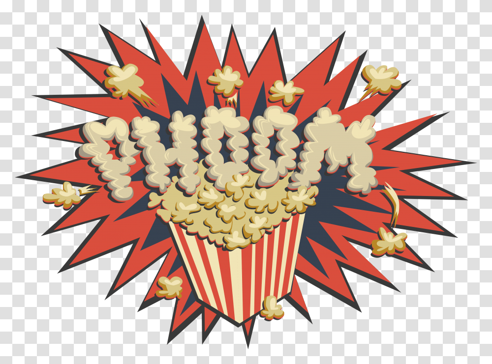 Clipart Of Popcorn Popcorn Explosion Clipart, Food, Leisure Activities Transparent Png