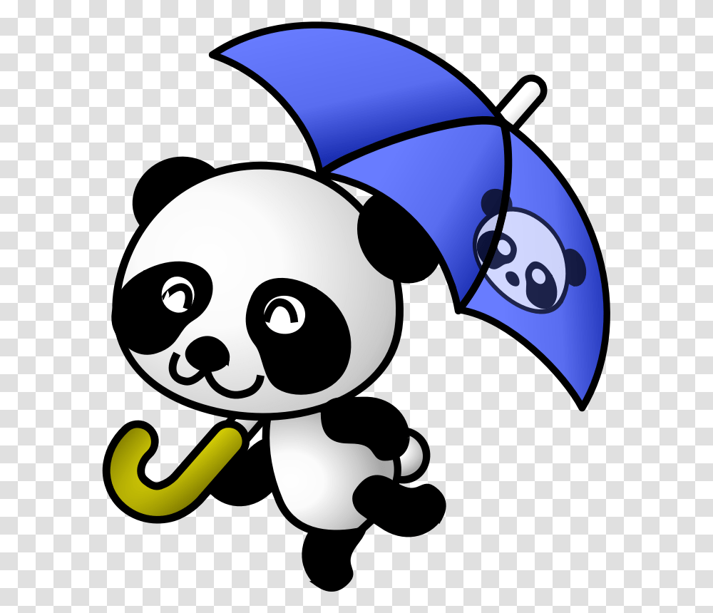 Clipart Of Rain, Stencil, Giant Panda, Bear, Wildlife Transparent Png