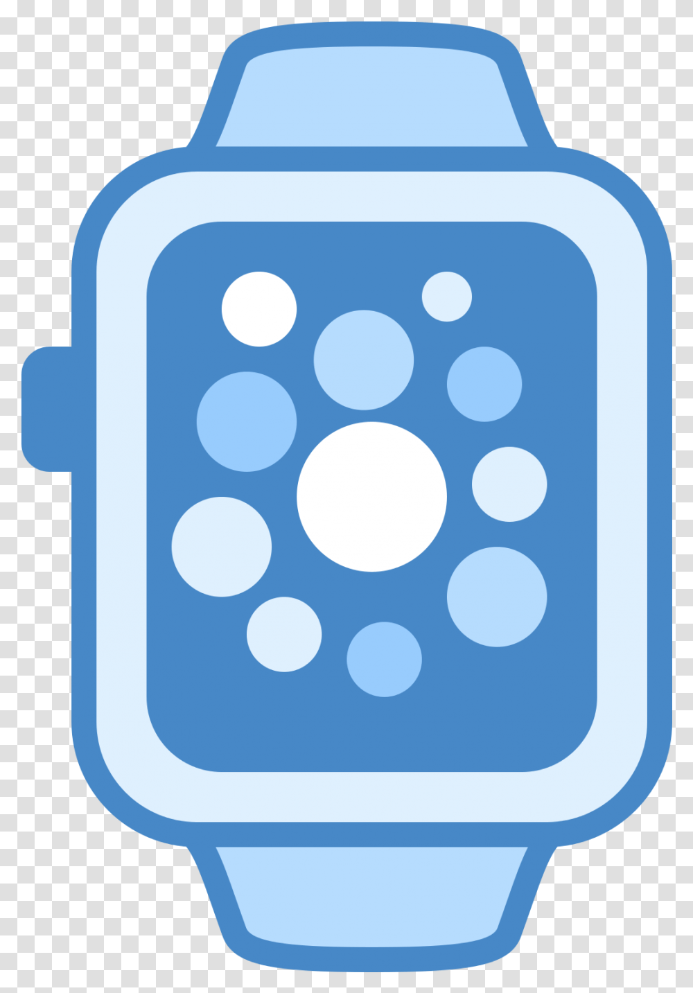 Clipart Of Tear Apple Watch Icon Blue Download Blue Apple Watch Clipart, Texture, Polka Dot, Meal, Food Transparent Png