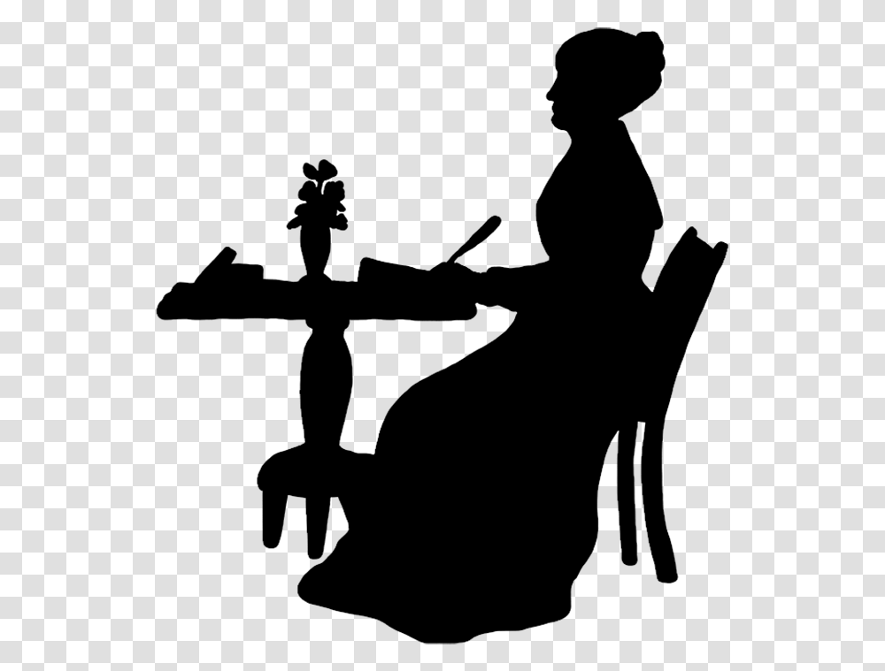 Clipart Of Victorian Ladies And Silhouette Of Silhouette, Gray, World Of Warcraft Transparent Png