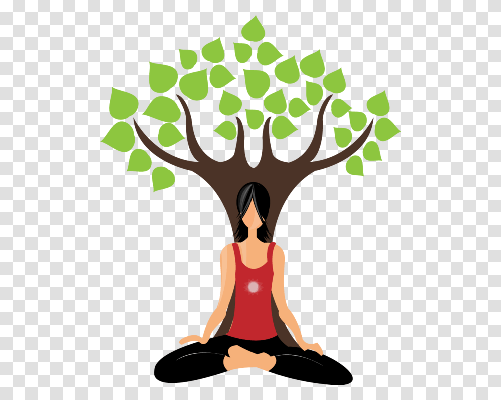 Clipart Of Yoga, Tree, Plant, Working Out, Sport Transparent Png