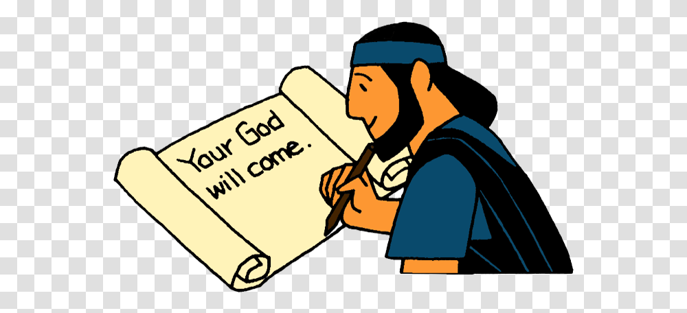 Clipart Old Testament Prophets, Person, Human, Scroll, Carton Transparent Png