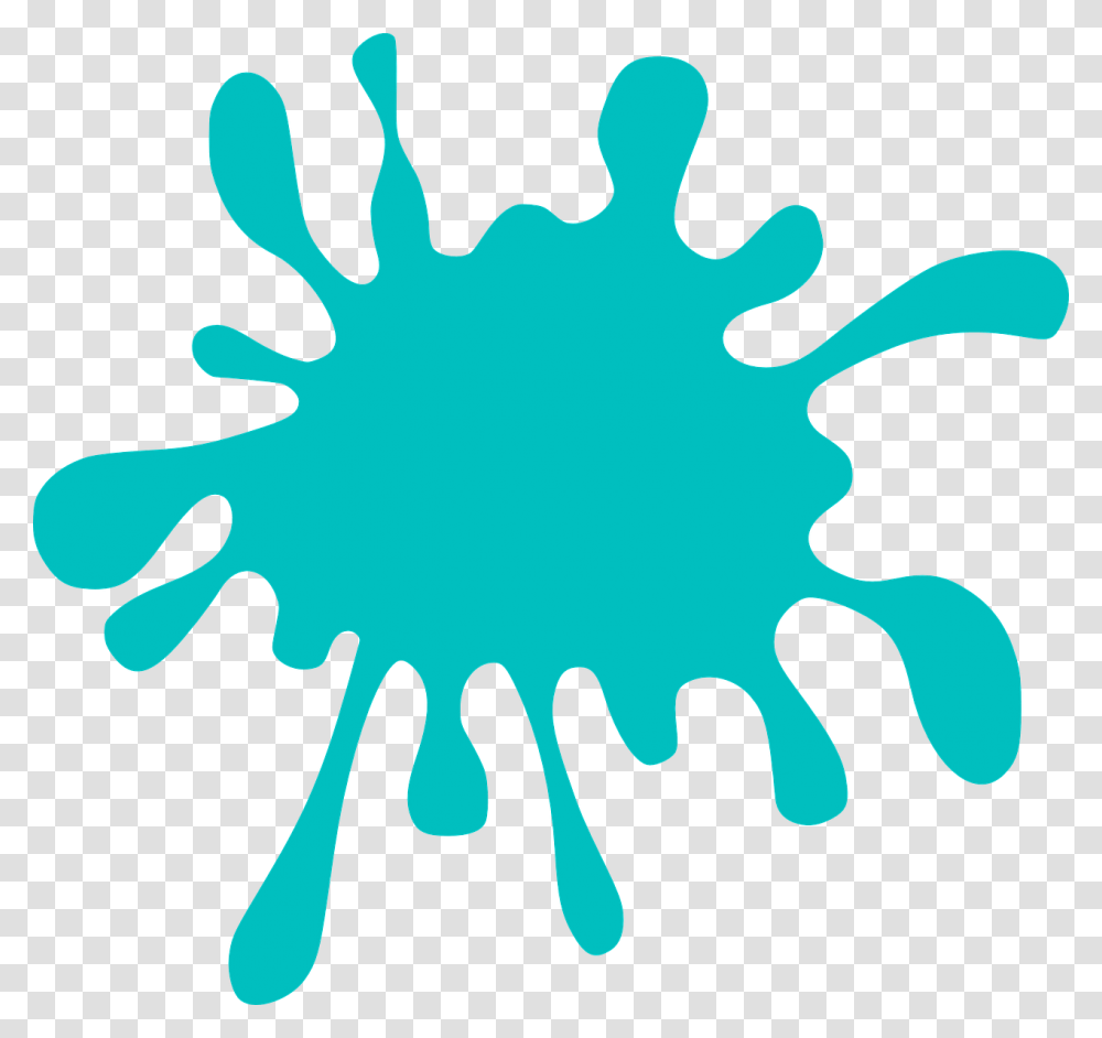 Clipart Paint Splat Water Splash Clipart, Stencil, Silhouette Transparent Png