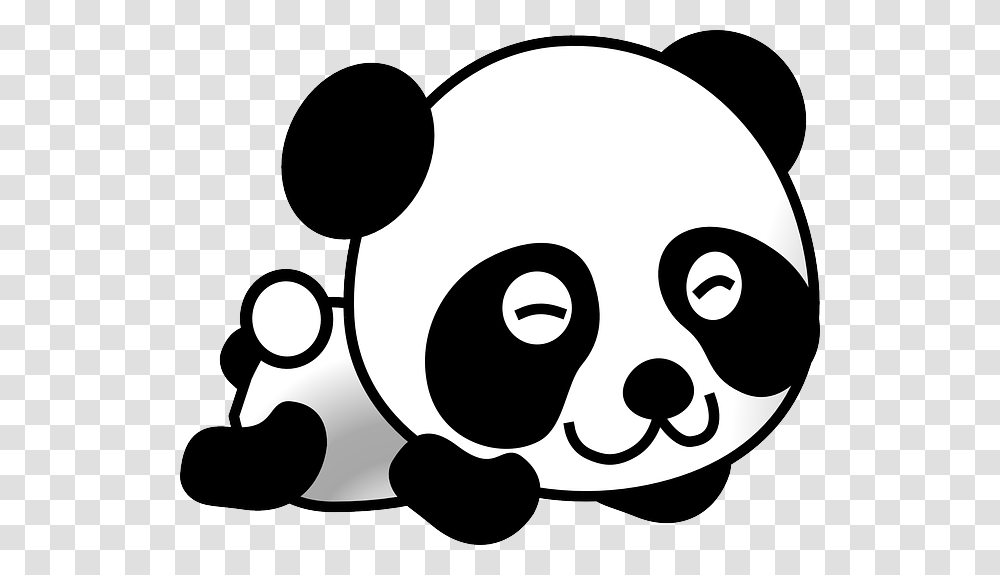 Clipart Panda, Stencil Transparent Png