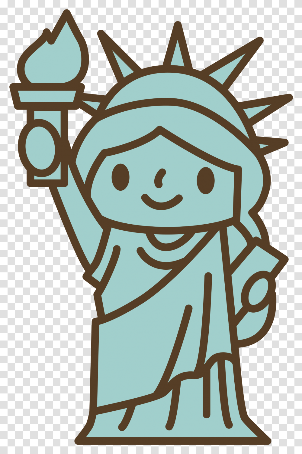 Clipart Park Statue Cartoon Statue Of Liberty Clipart, Trophy Transparent Png