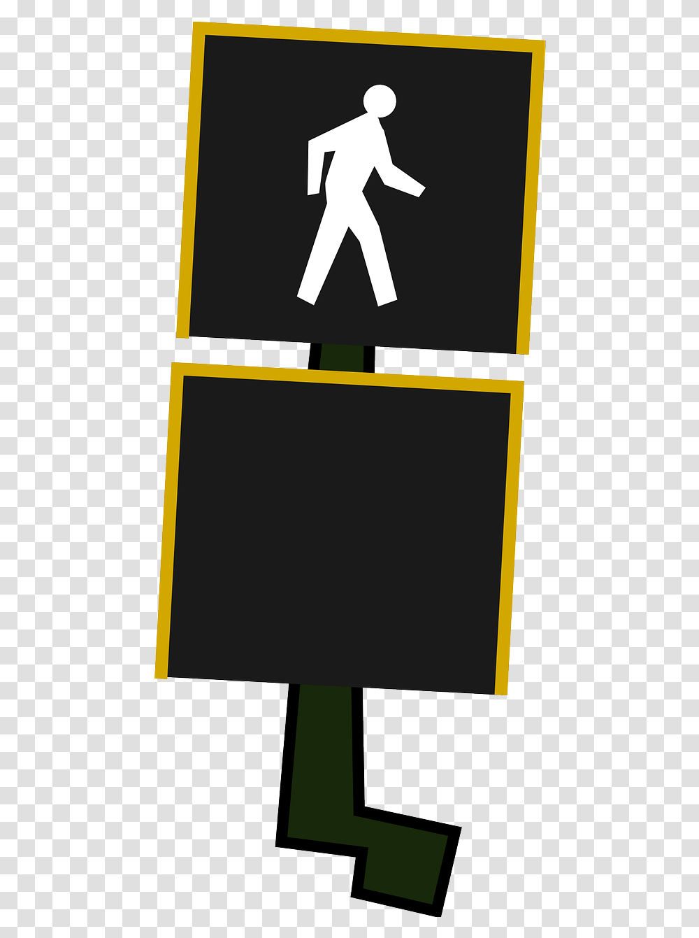 Clipart Pedestrian Crossing Signal, Blackboard, Person Transparent Png
