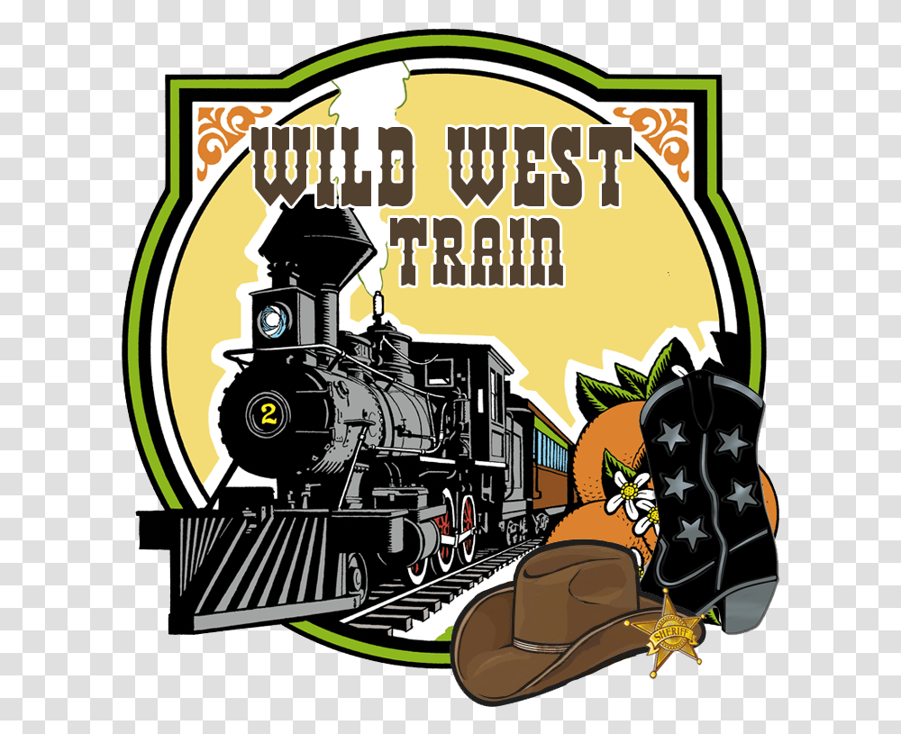 Clipart Pencil And In Color Wild West Steam Engine Train, Locomotive, Vehicle, Transportation, Motor Transparent Png